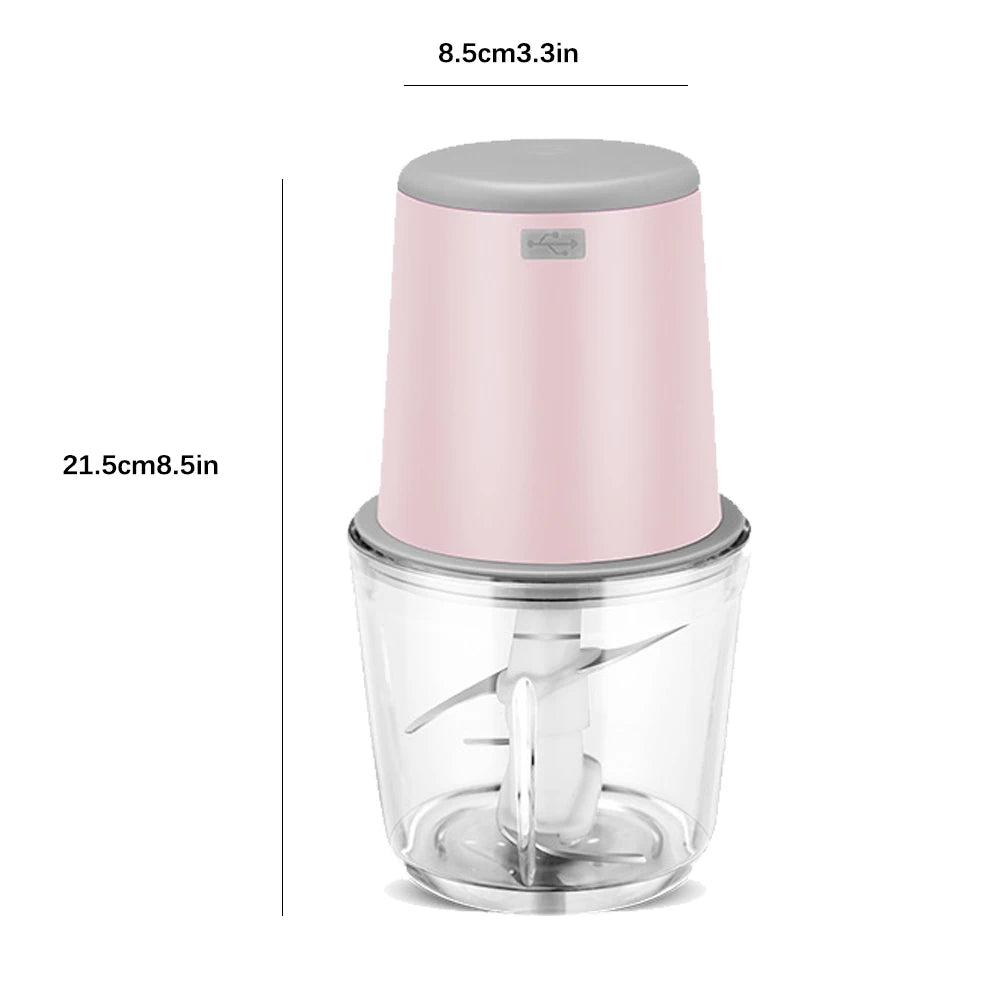 Electric Meats Grinder capacity 0.6L Stainless Steel Mixer Machine Multi-function Home Cooking Machine Food Processors