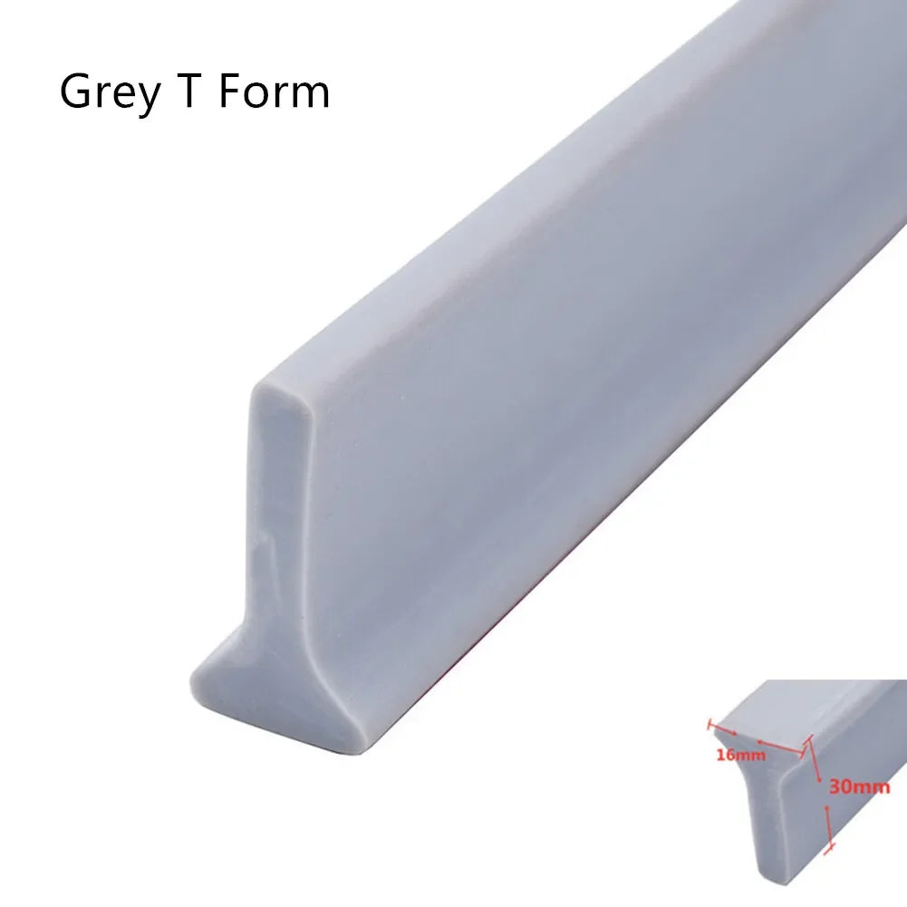 0.5-3M Bathroom Water Stopper Silicone Retaining Strip Water Shower Dam Flood Barrier Dry And Wet Separation Blocker